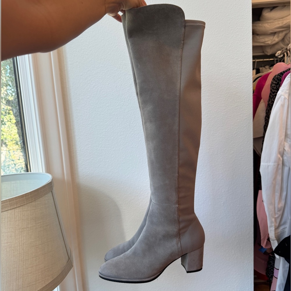 Stuart Weitzman Gray Over the Knee Boots